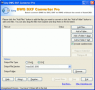 DWG to DXF Converter Pro screenshot